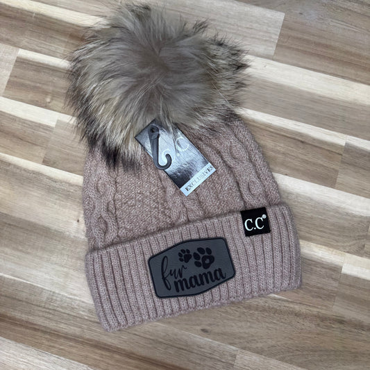 C.C Beanie Black Label - Fur Mama - Rose