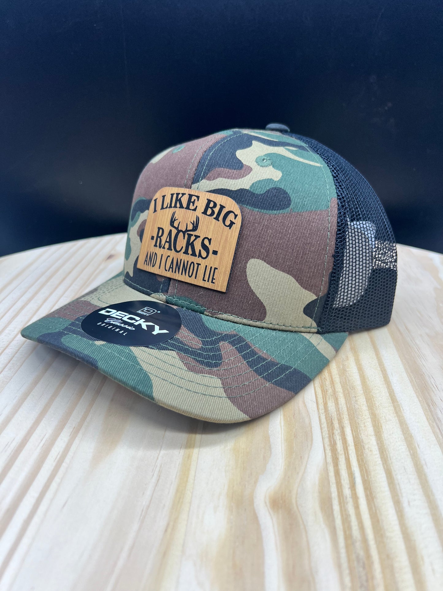 Big Racks - Structured Bill Trucker Hat - Camo/Black