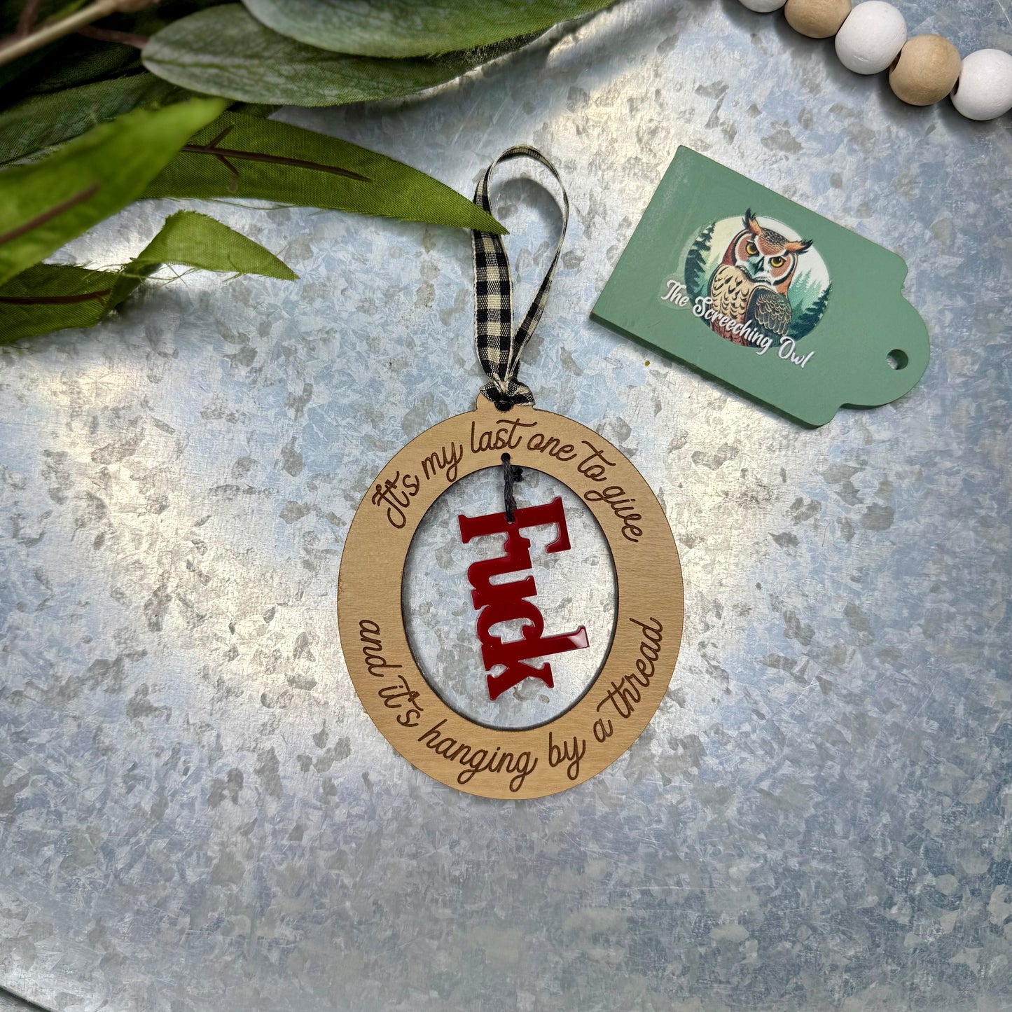 Last Fuck to Give Ornament