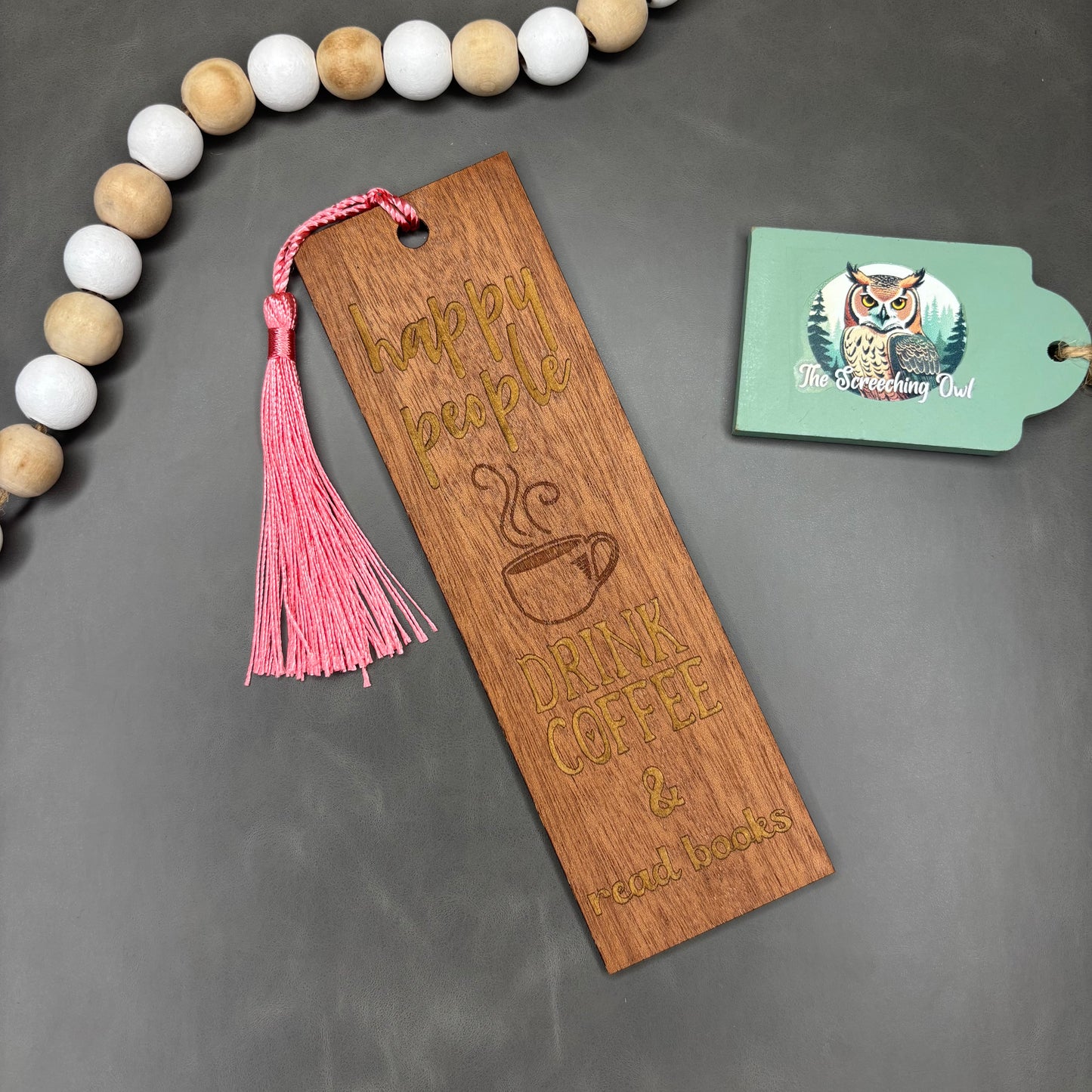 Happy People Drink Coffee Bookmark