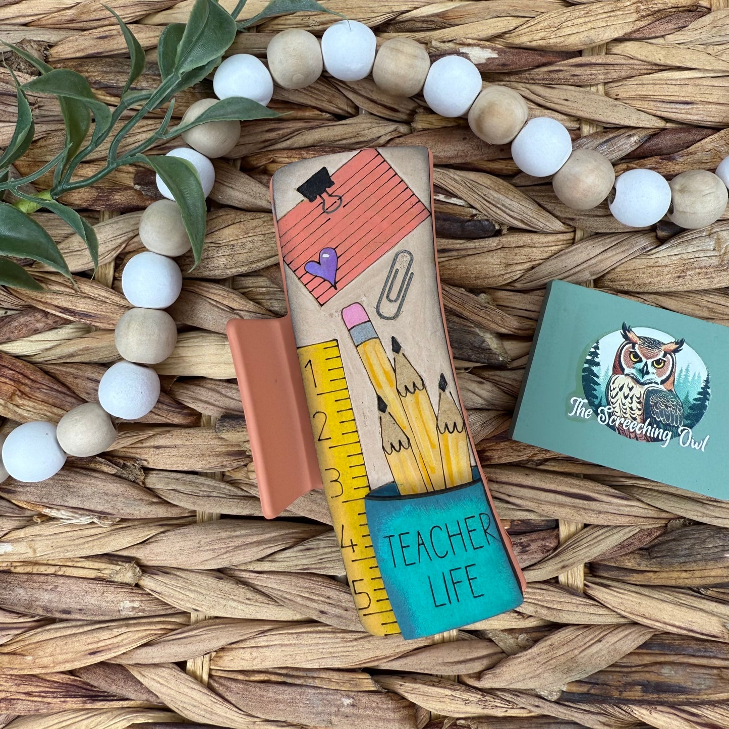 Teacher Life Claw Clip