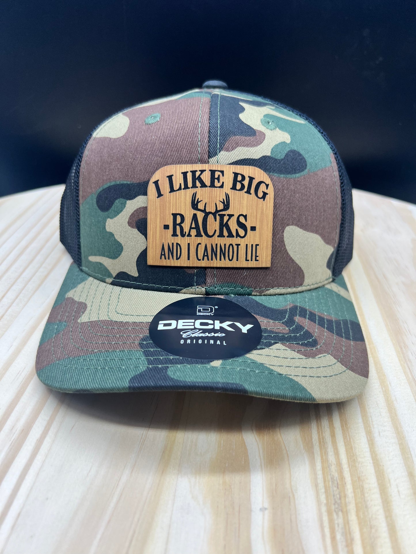 Big Racks - Structured Bill Trucker Hat - Camo/Black