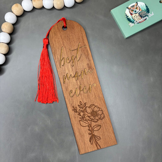 Best Mom Ever Bouquet Bookmark