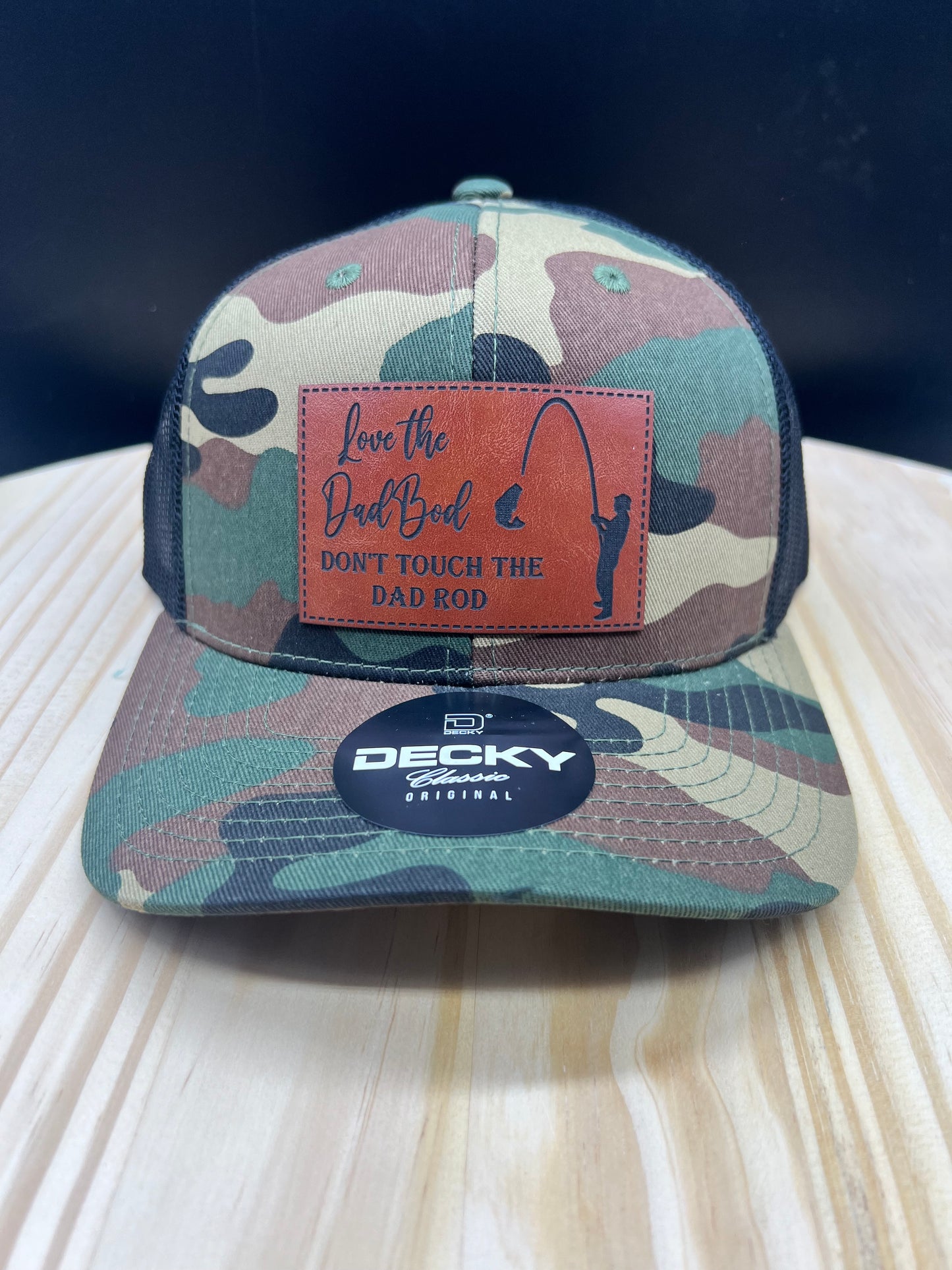Dad Rod - Structured Bill Trucker Hat - Camo/Black