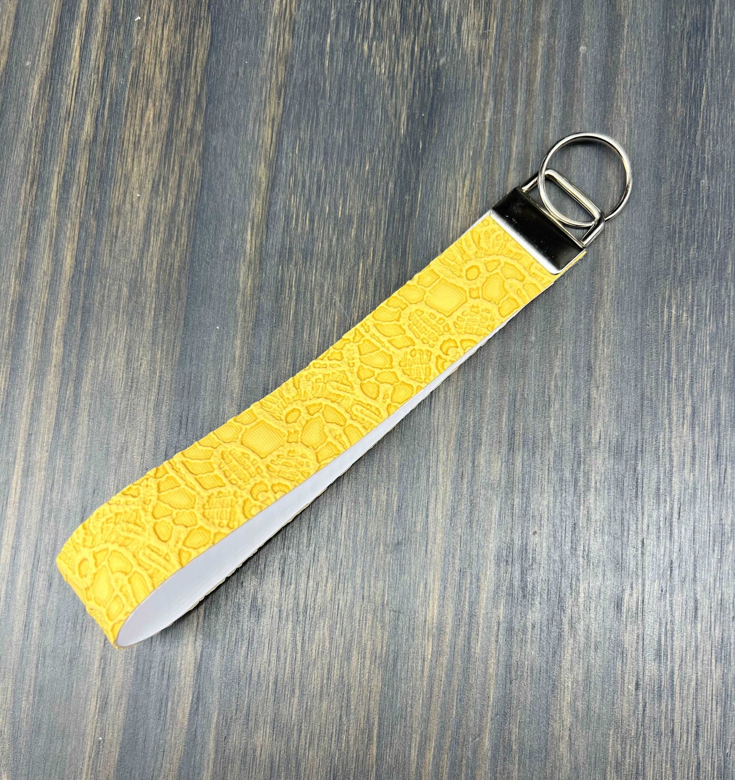 Yellow Lace Key Fob