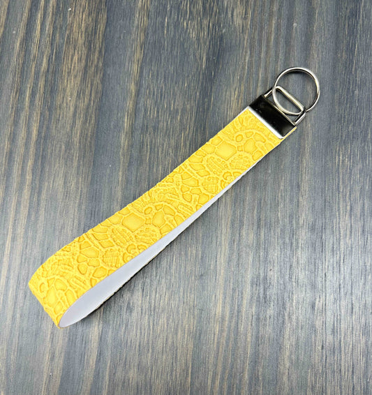 Yellow Lace Key Fob