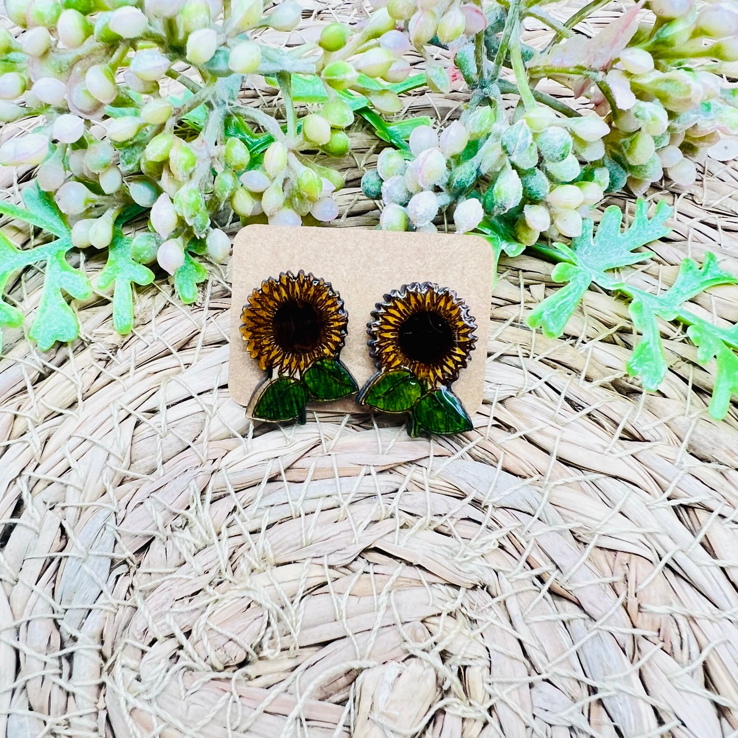 Sunflower Stud Earrings