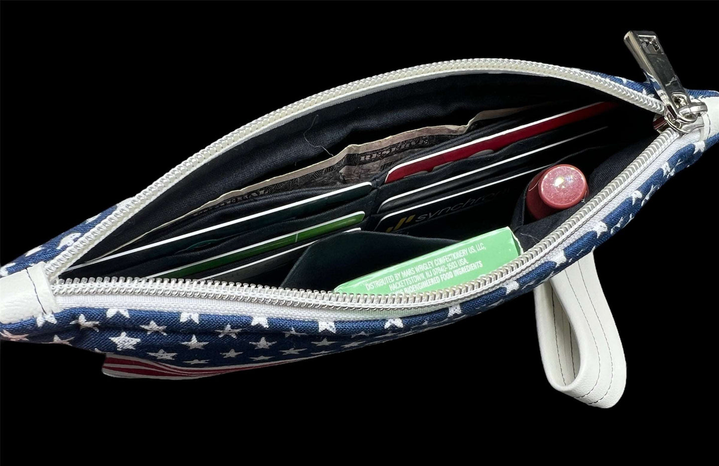 Patriotic Flag Wristlet Wallet