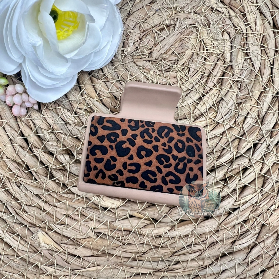 Leopard Print Claw Clip