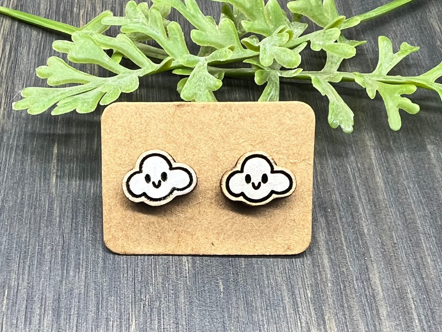 Cloud Stud Earrings