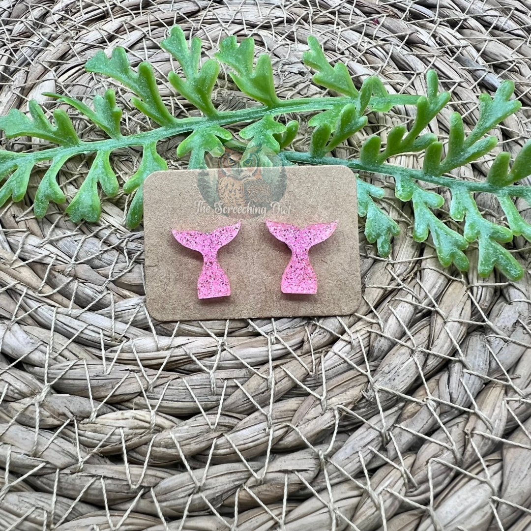 Mermaid Tail Stud Earrings