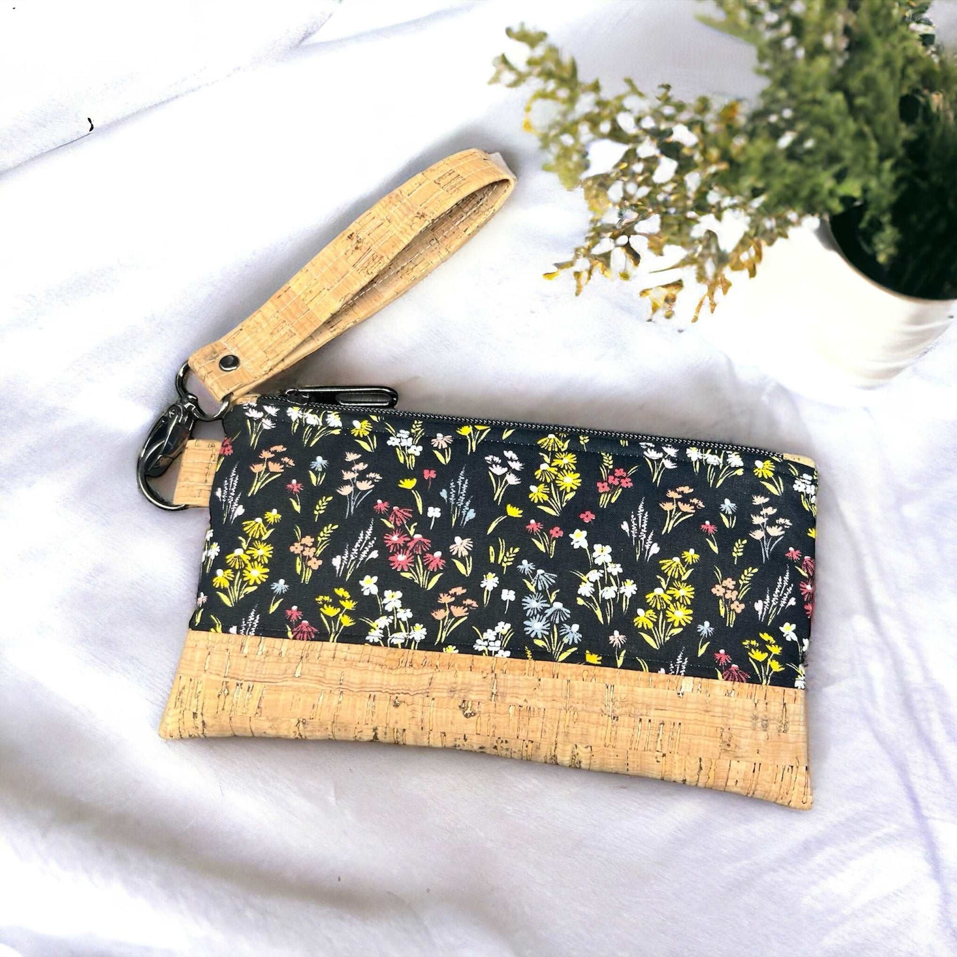 Wildflower Field Wristlet Wallet