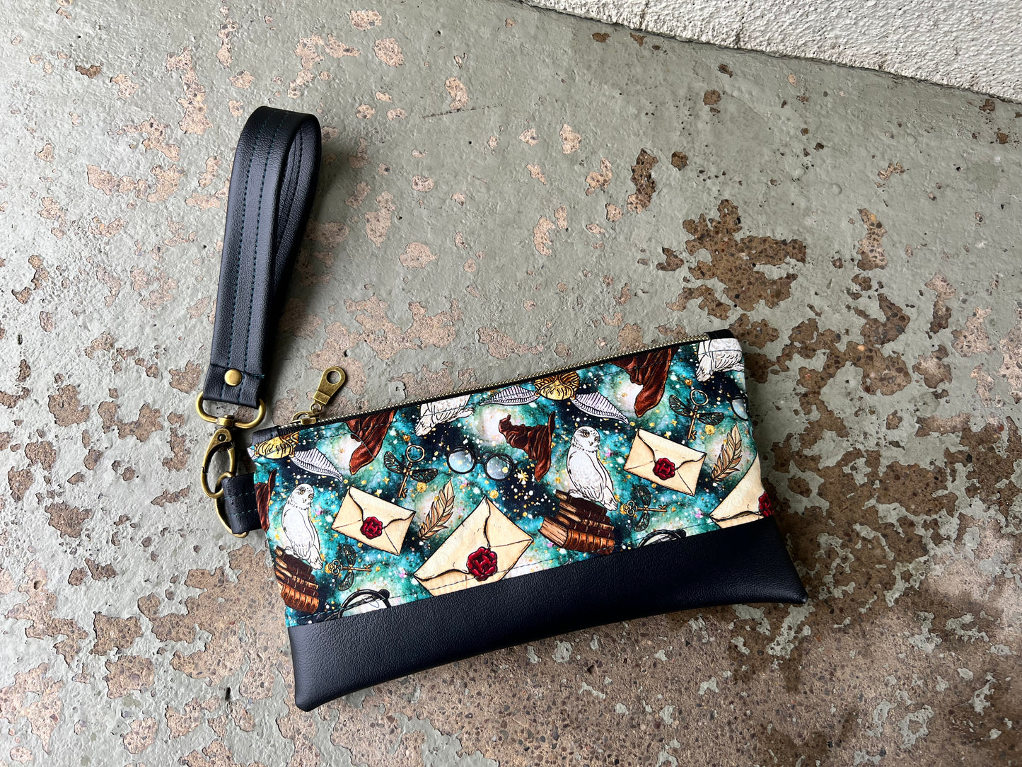 Teal Magic Wristlet Wallet