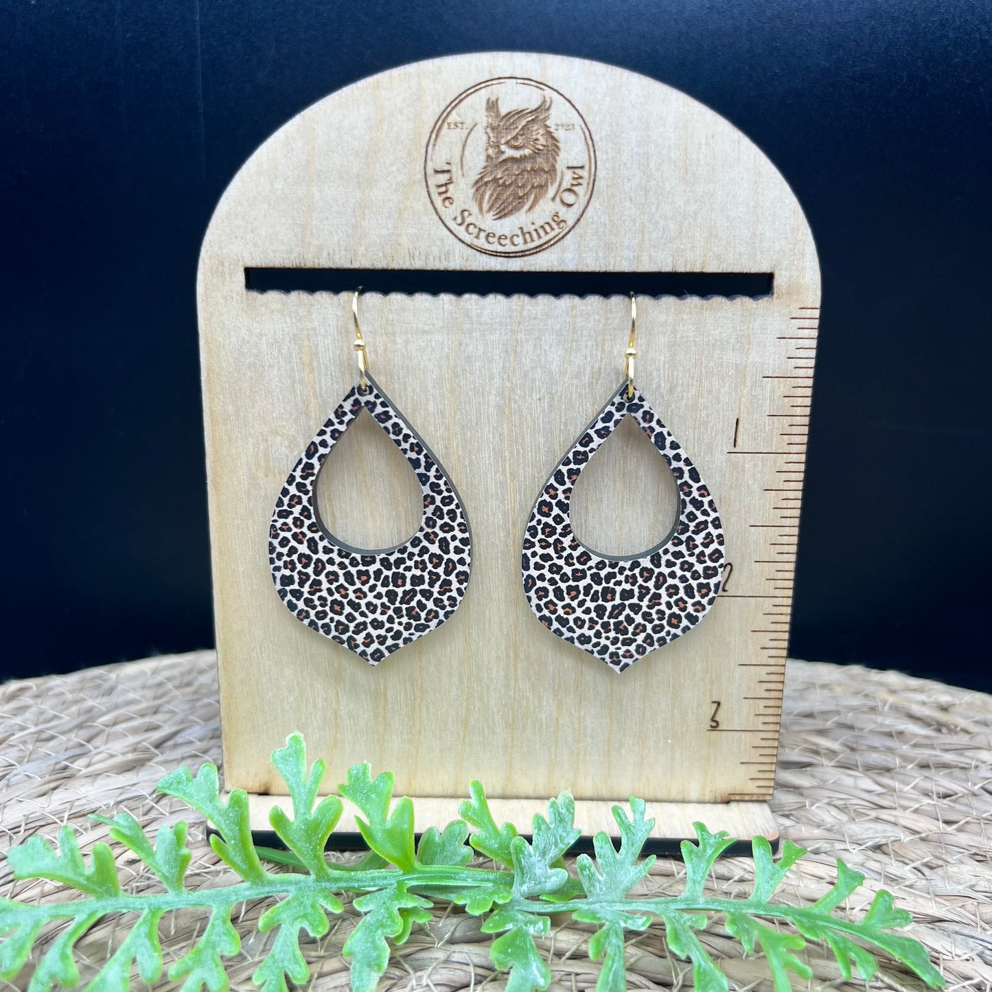 Cheetah Drop Earrings