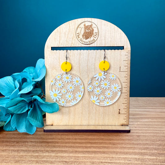 Daisy Disc Earrings