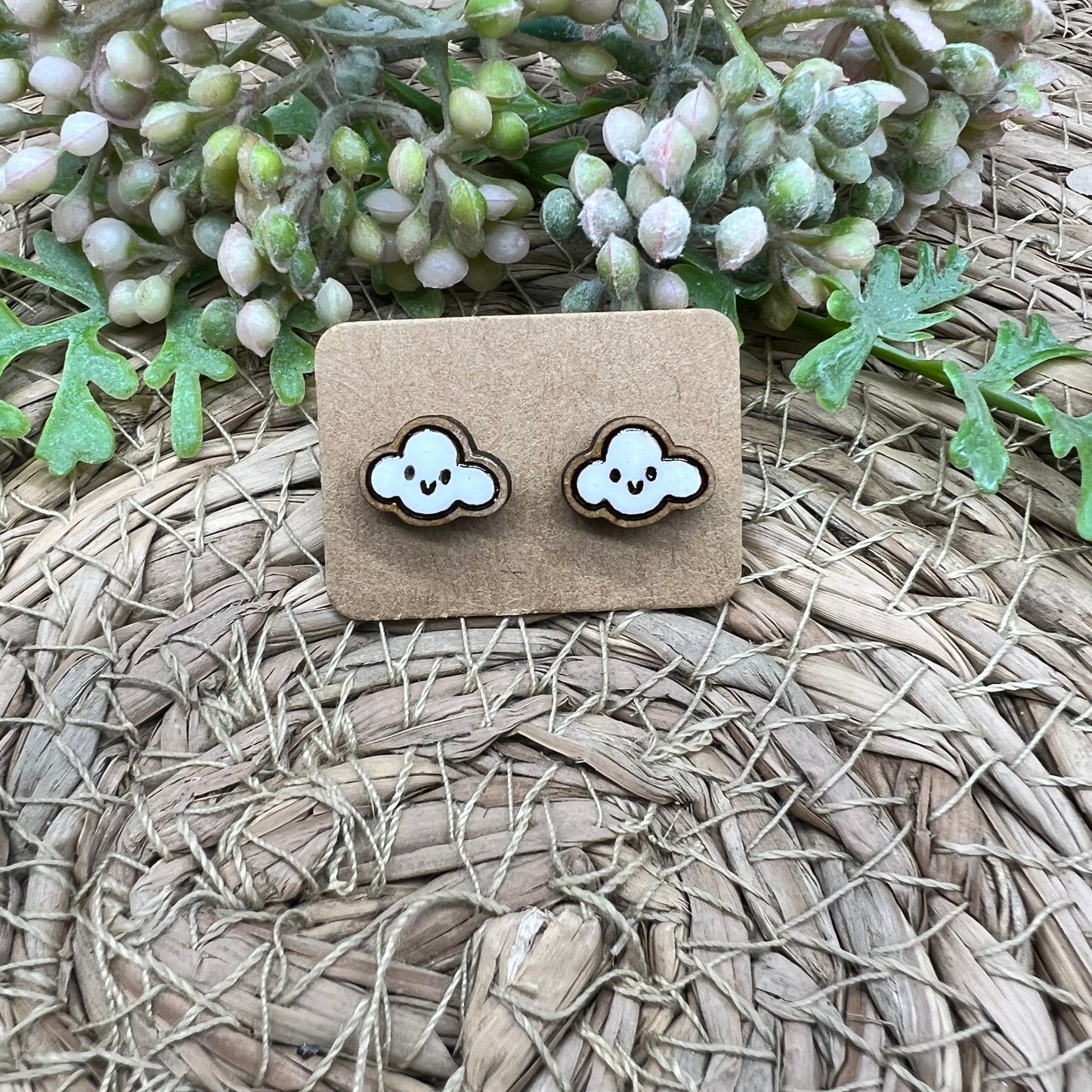 Cloud Stud Earrings
