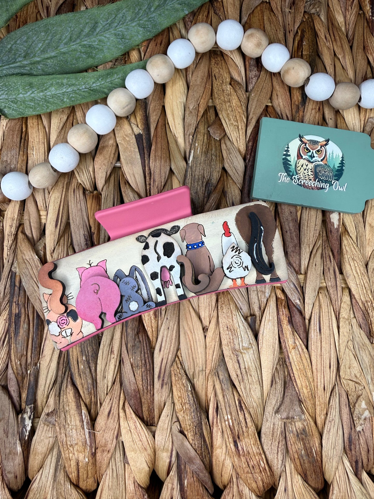 Farm Animals Claw Clip