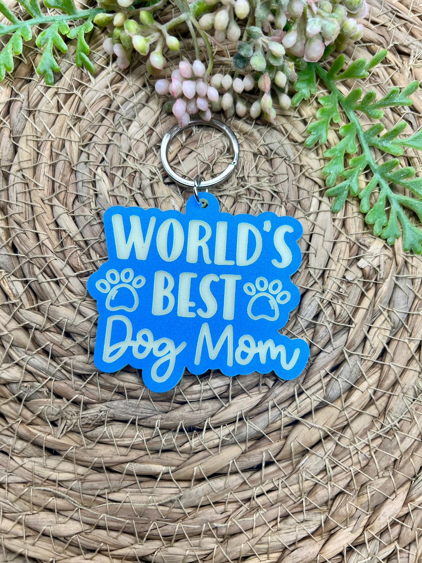 World’s Best Dog Mom Acrylic Keychain