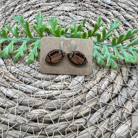 Football Stud Earrings
