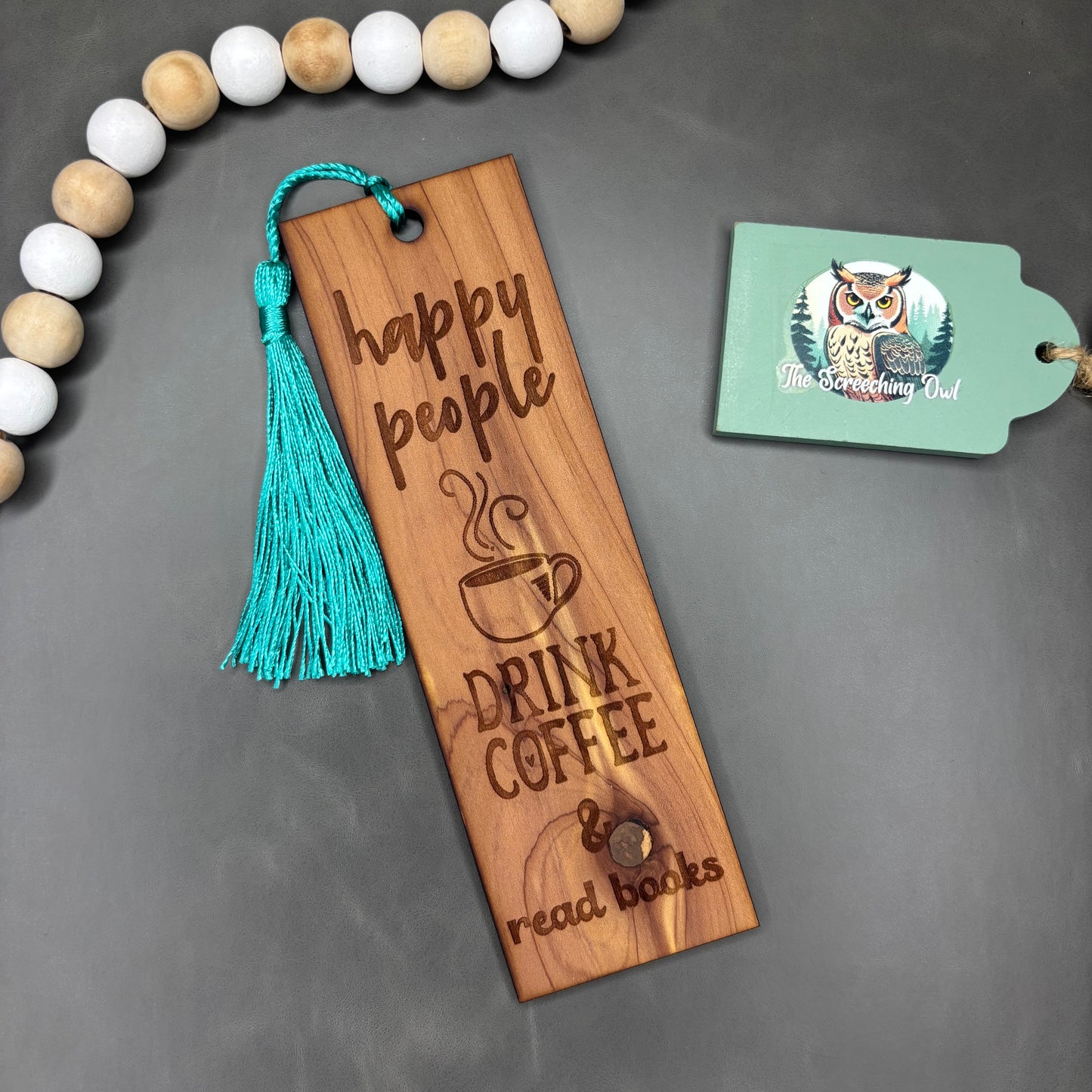 Happy People Drink Coffee Bookmark