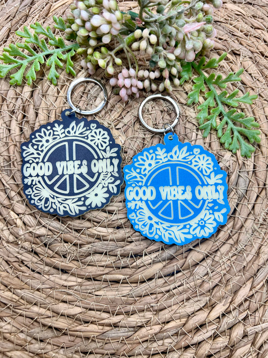 Good Vibes Acrylic Keychain