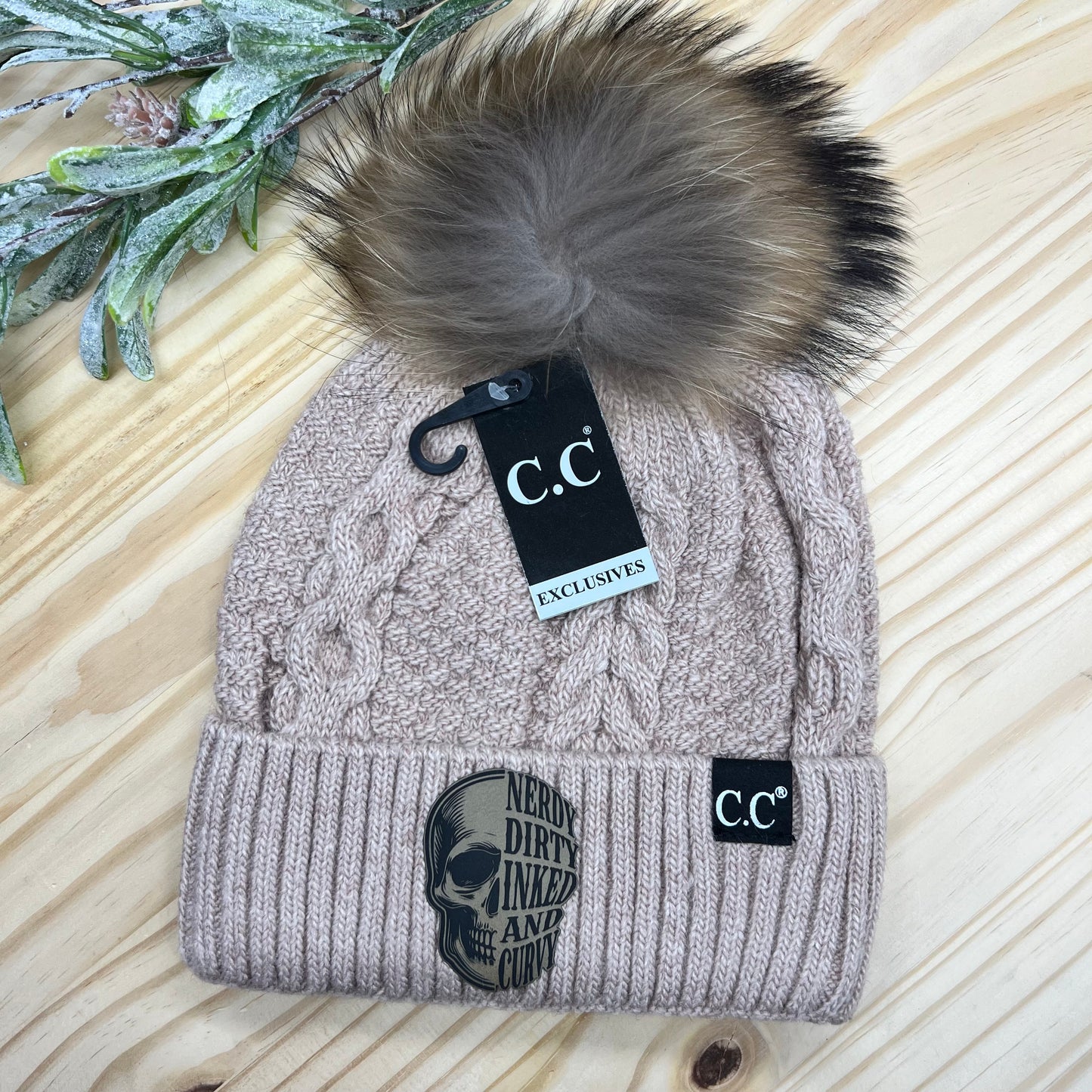 C.C Beanie Black Label - Nerdy, Dirty, Inked & Curvy