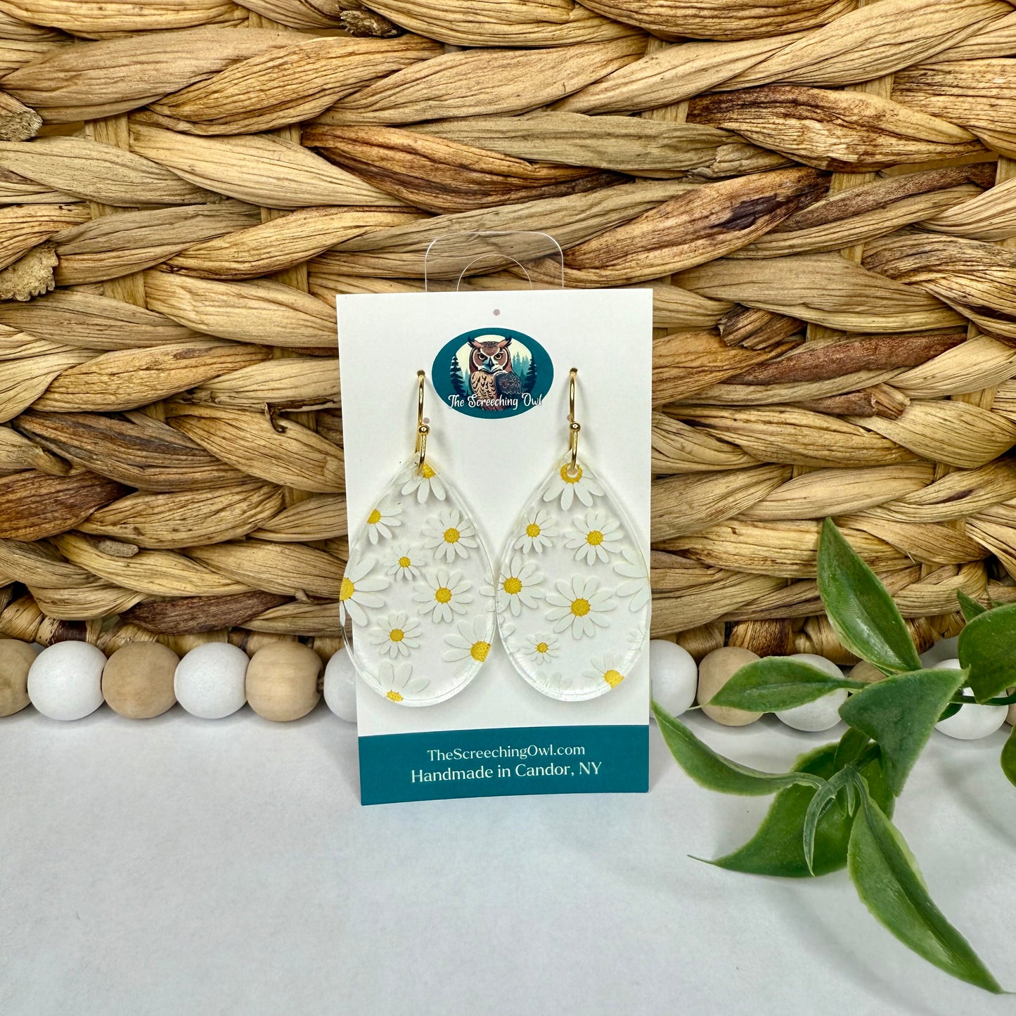 Daisy Teardrop Earrings