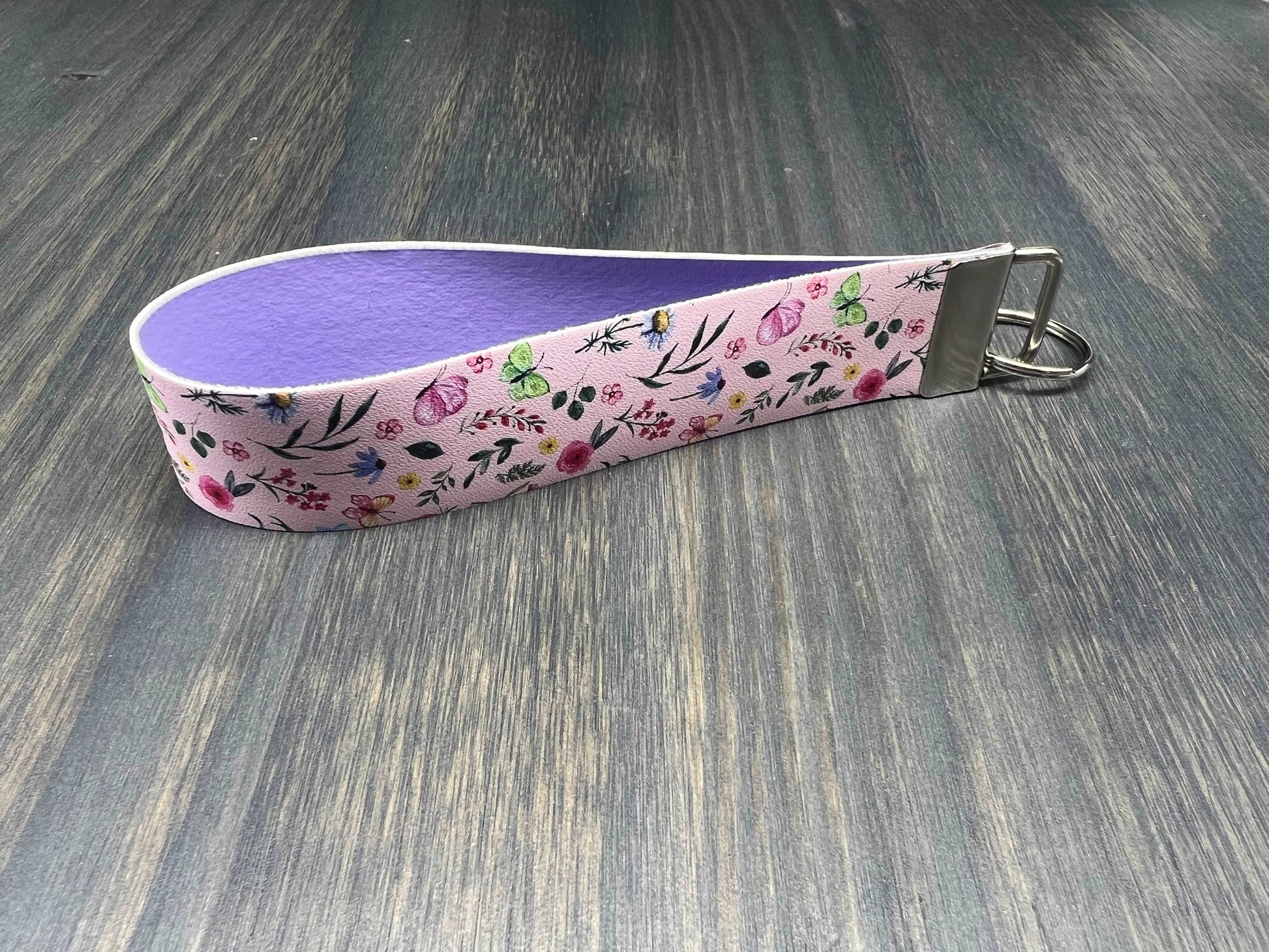 Wildflower & Butterflies Key Fob