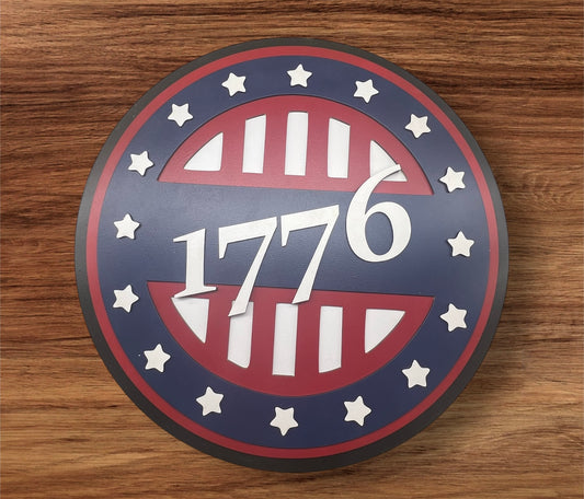 1776 - Wood Sign - 16”