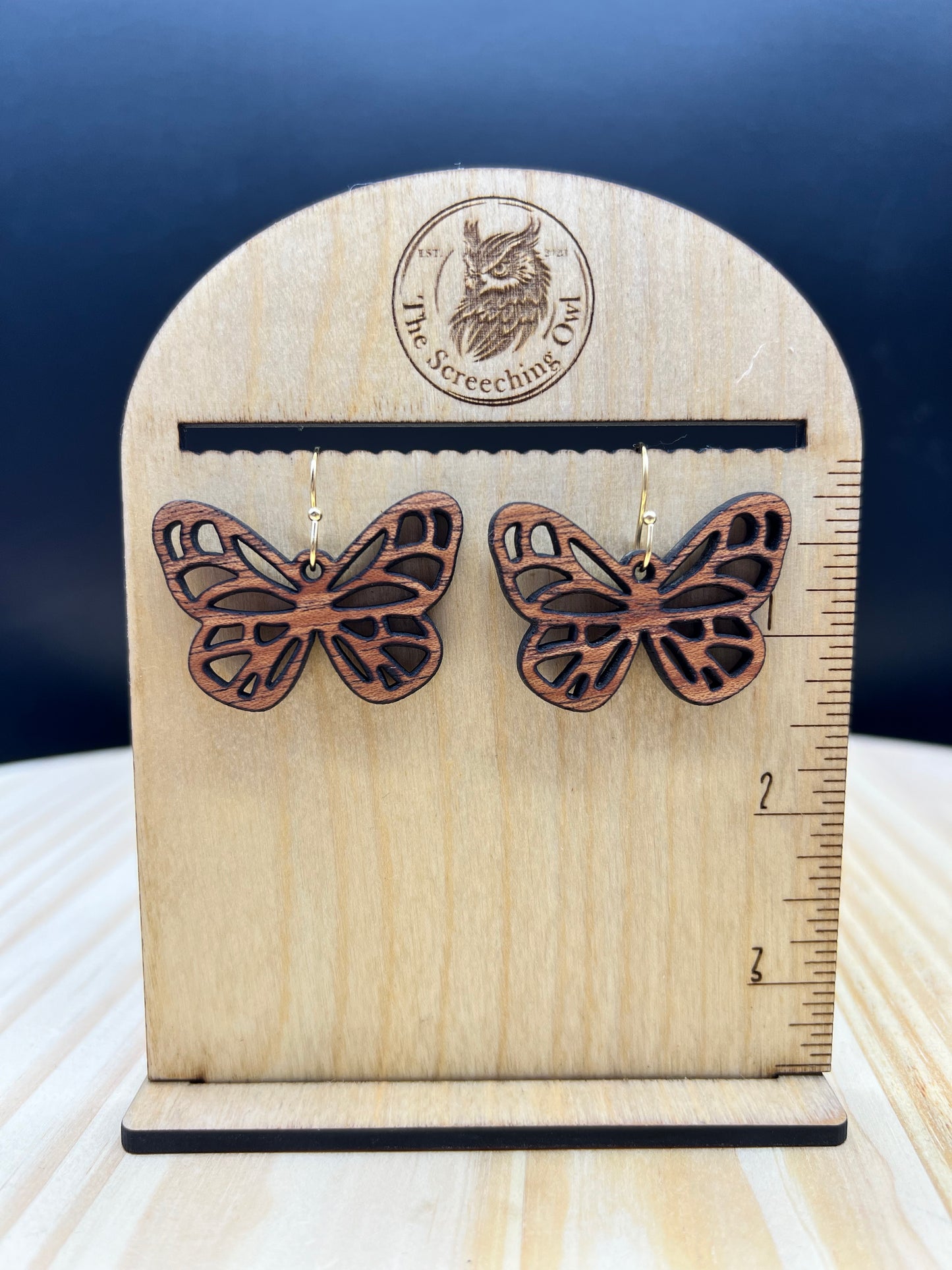 Butterfly Wood Earrings