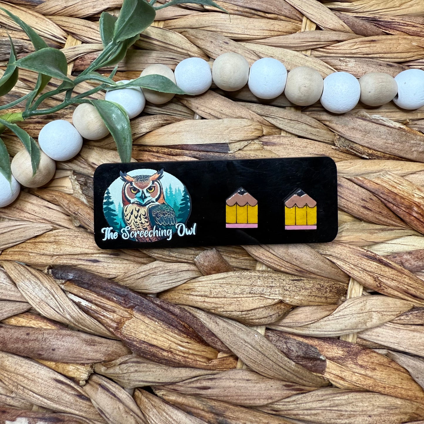 Pencil Stud Earrings