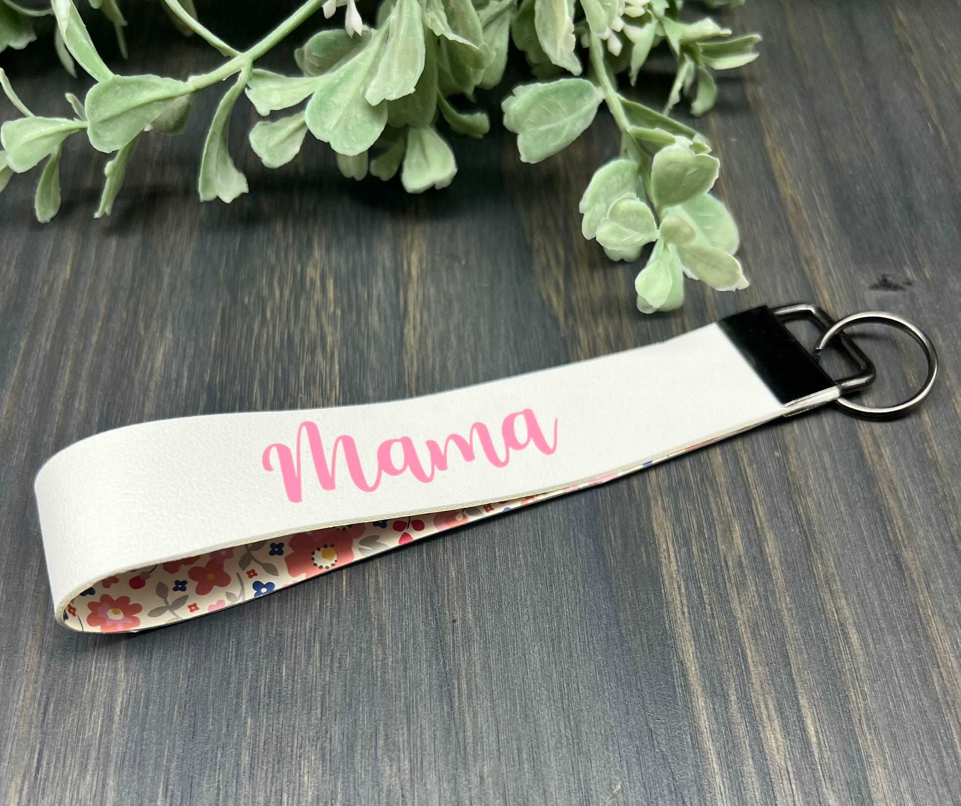 Mama Floral Key Fob
