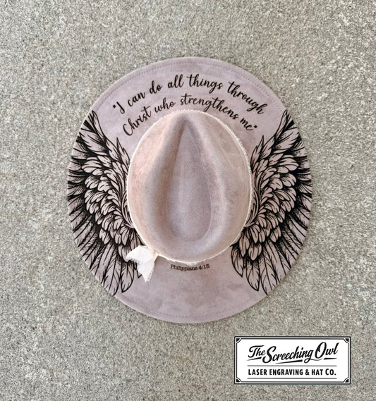 Angel Wings Wide Brim Hat
