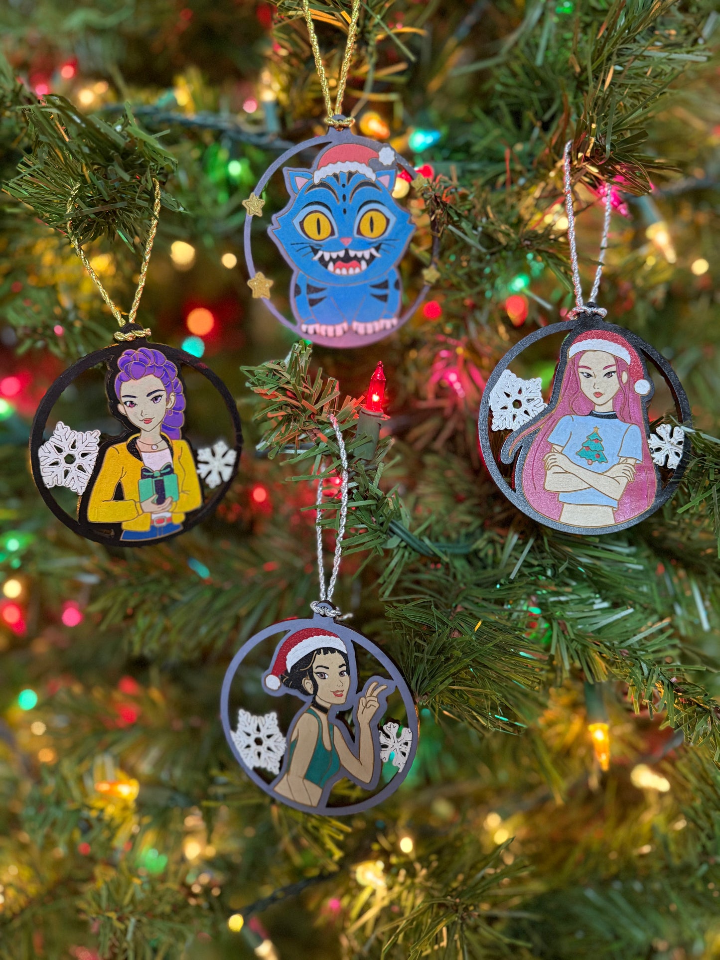 K Pop Ornament Set - Hand Painted