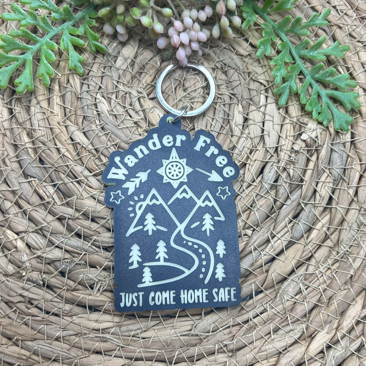 Wander Free Acrylic Keychain
