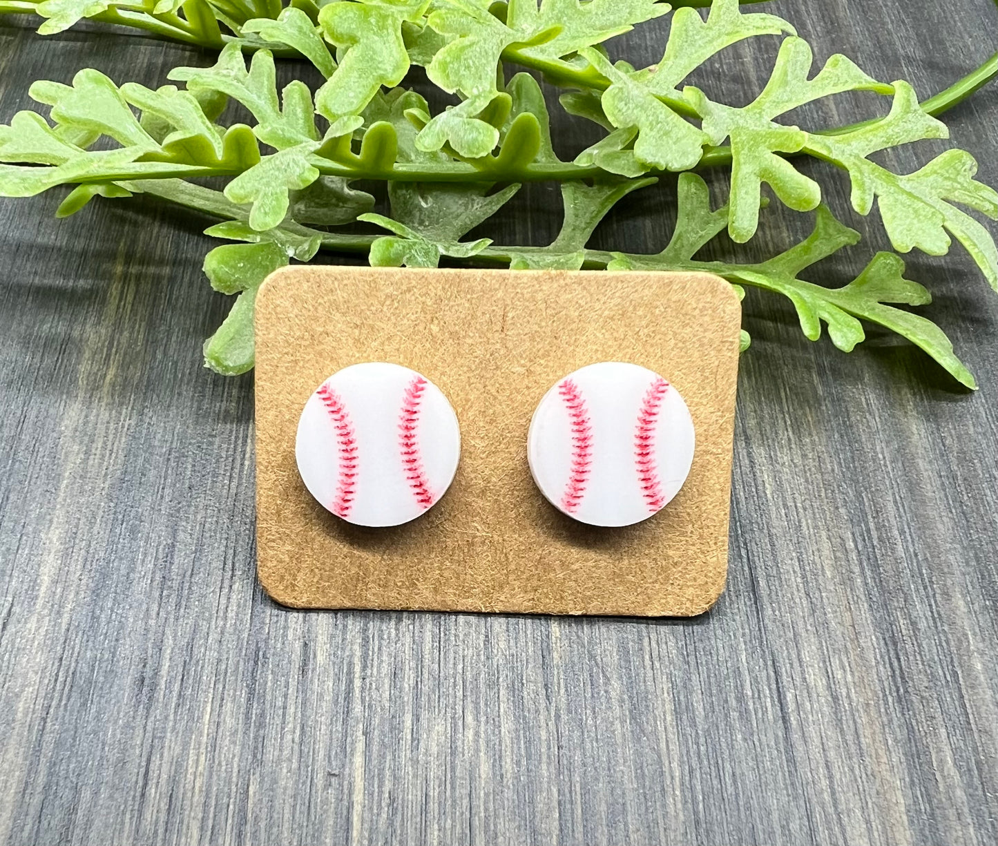 Baseball Stud Earrings