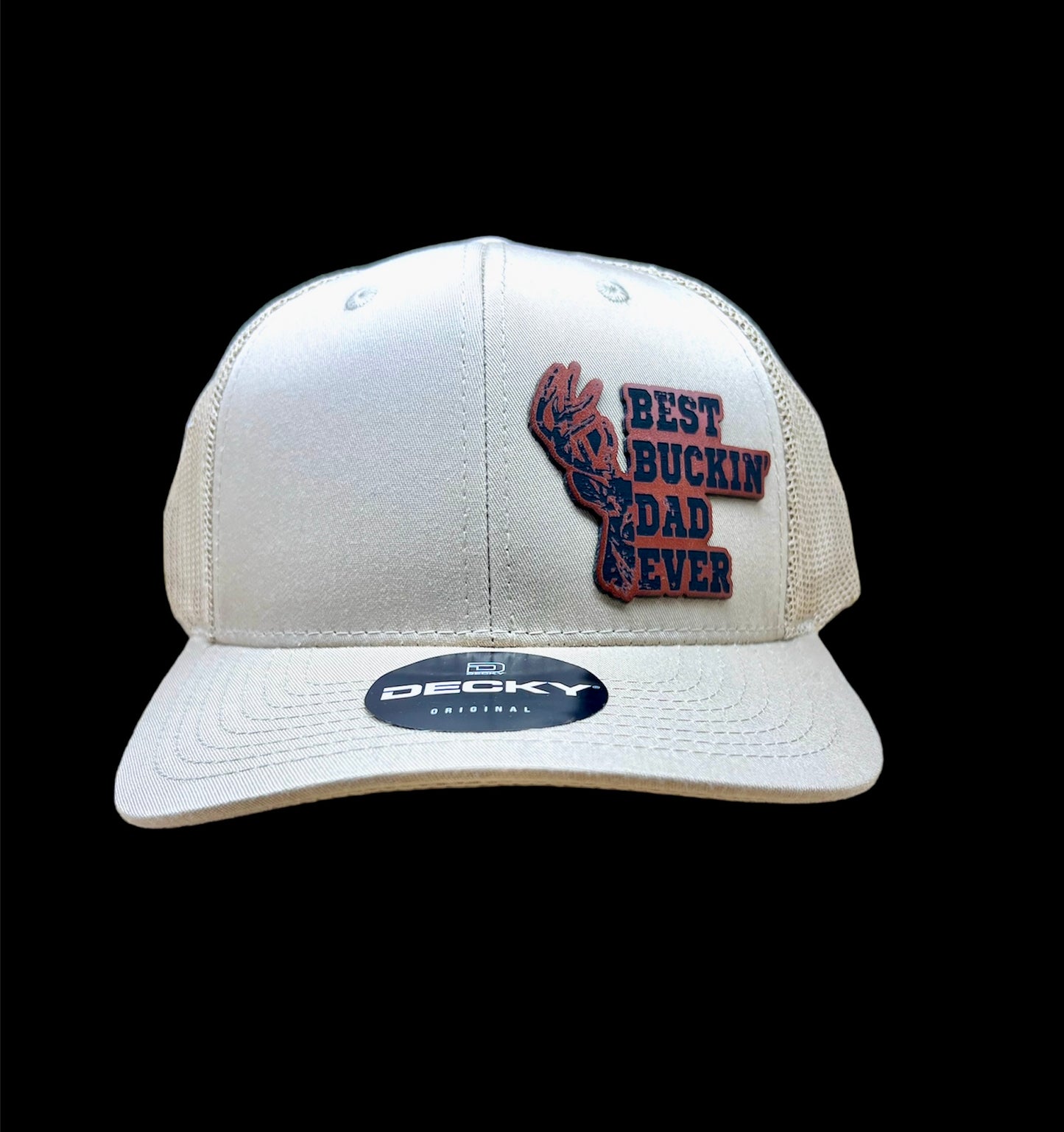 Best Buckin’ Dad - Structured Bill Trucker Hat - Khaki