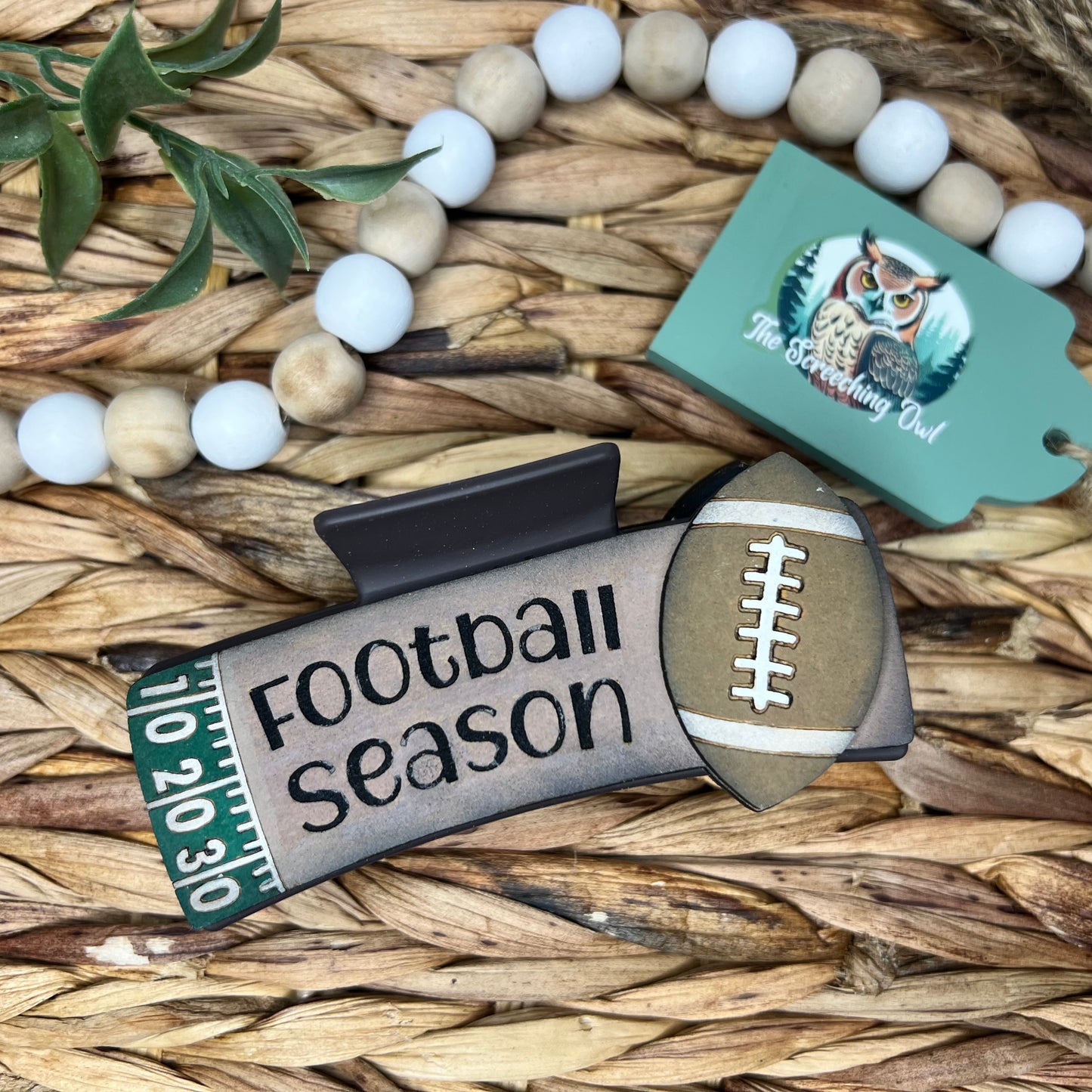 Football Season Claw Clip