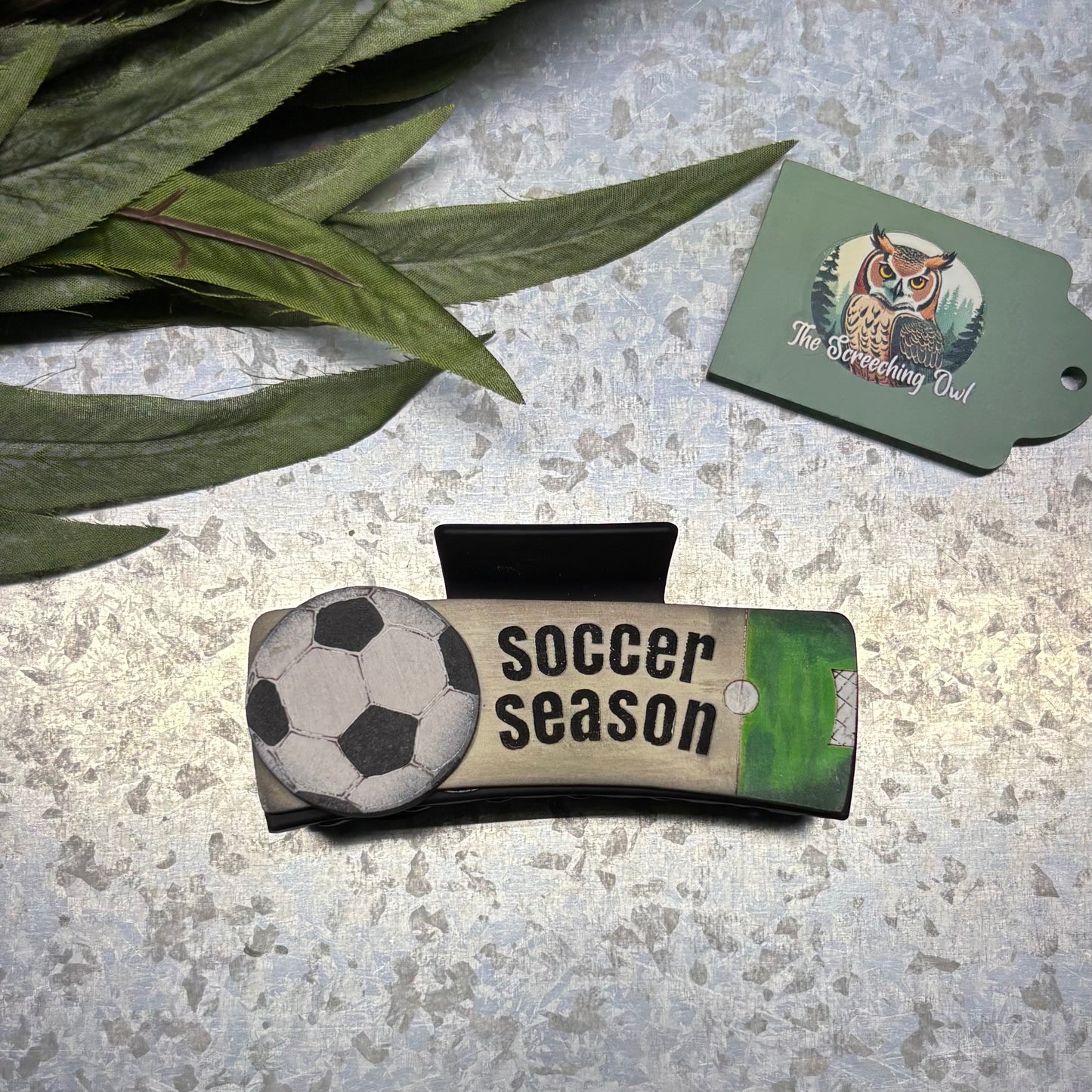 Soccer Season Claw Clip