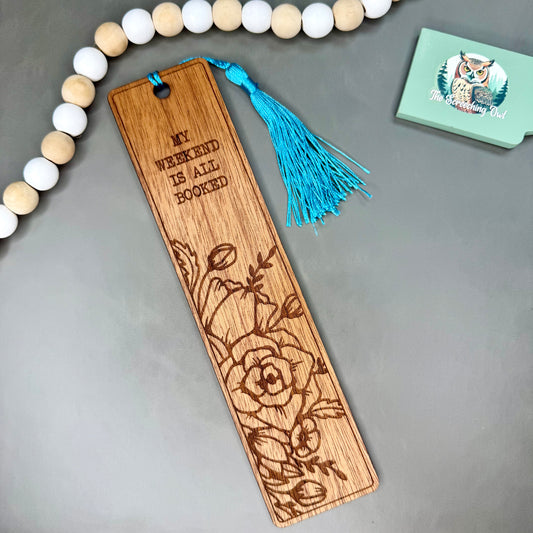 Weekend Booked Up Bookmark