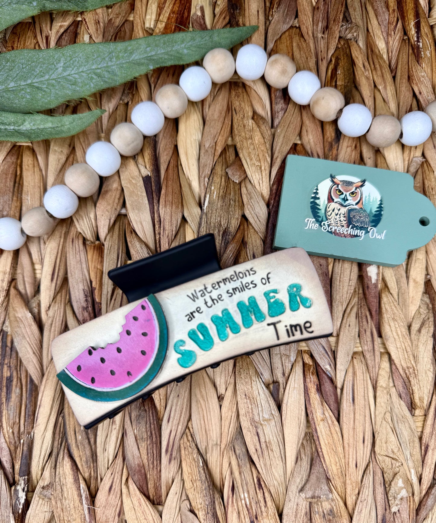 Watermelon Smiles Claw Clip