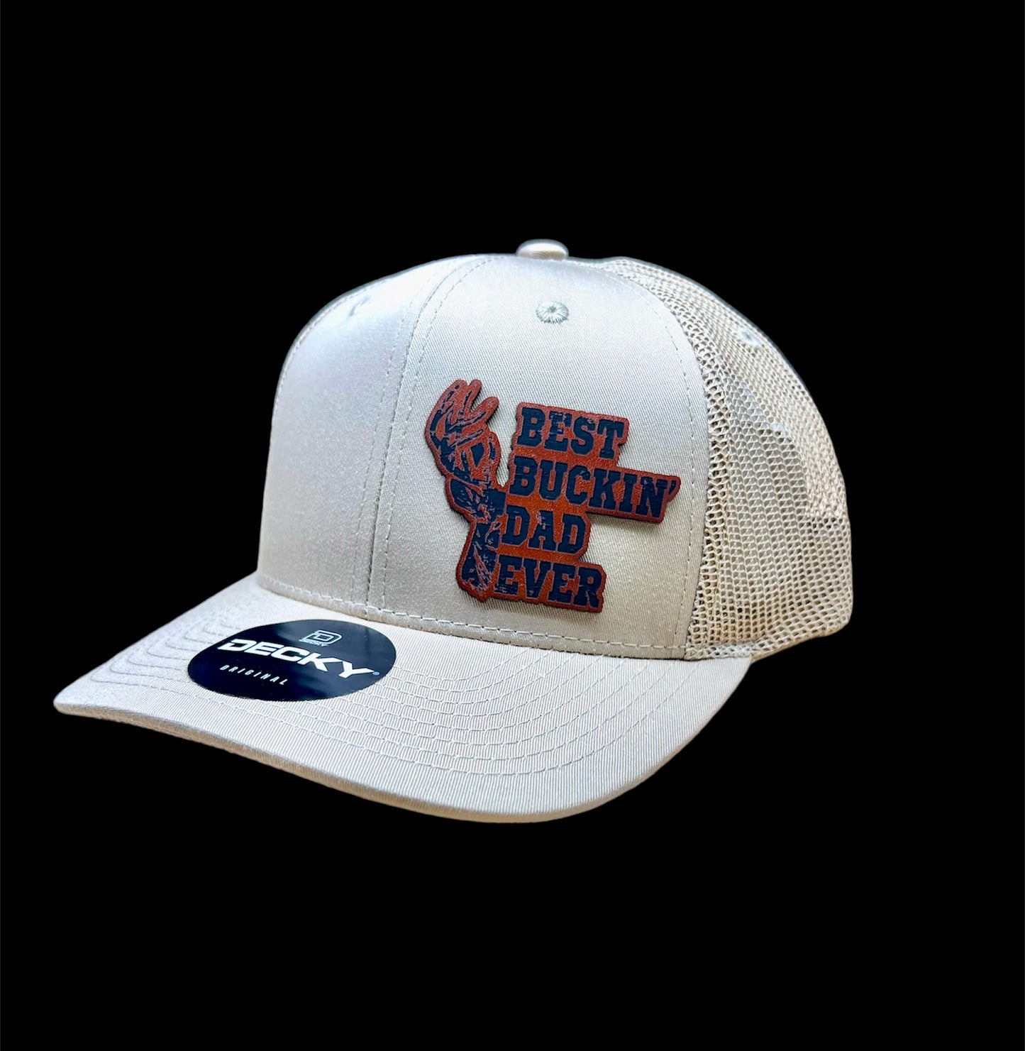 Best Buckin’ Dad - Structured Bill Trucker Hat - Khaki