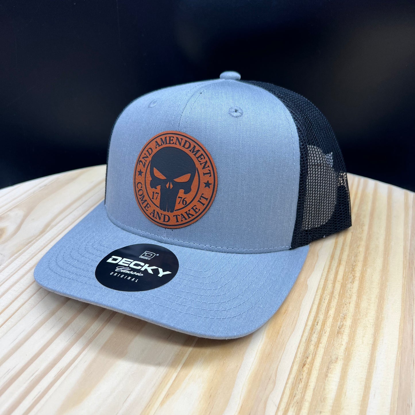 2nd Amendment Skull - Heather Gray/ Black