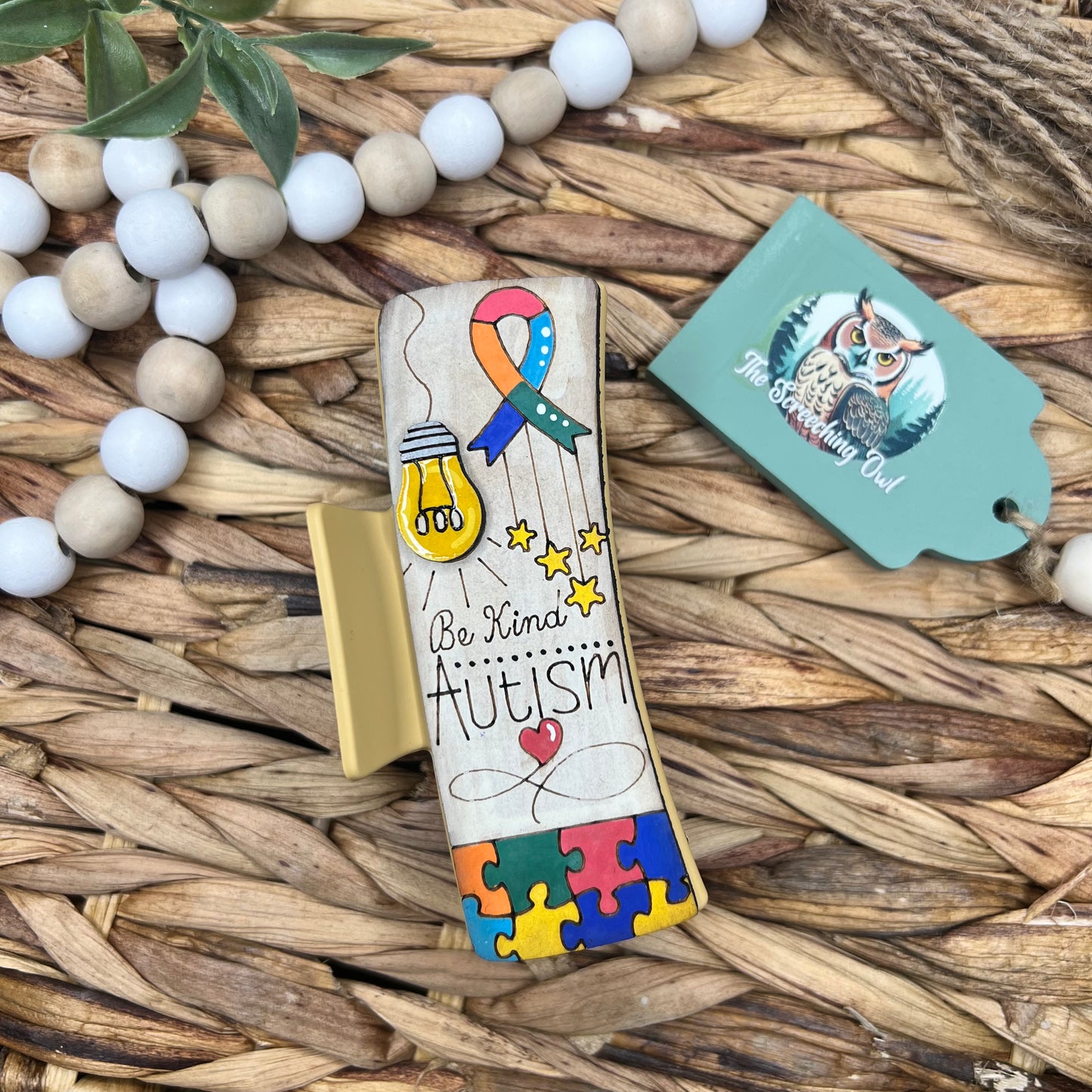 Be Kind - Autism Awareness Claw Clip