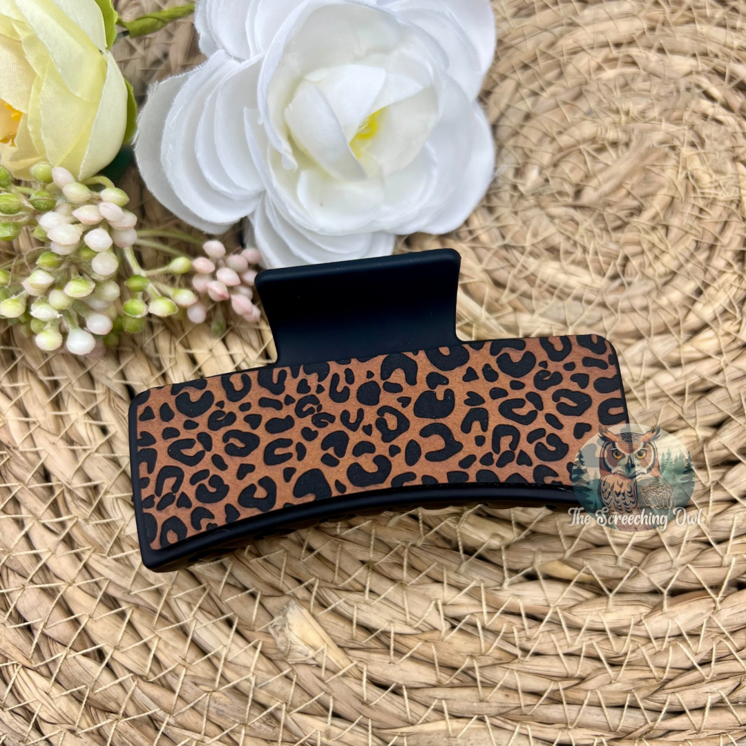 Leopard Print Claw Clip