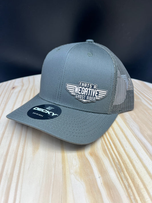 That's a Negative - Structured Bill Trucker Hat - Olive