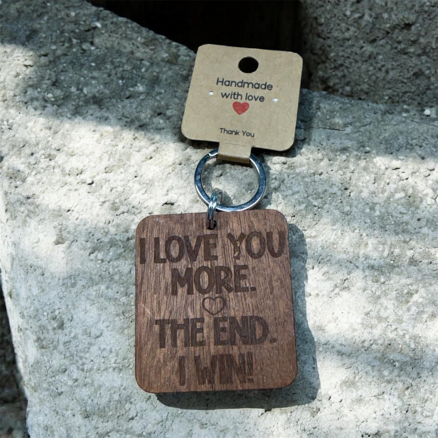 I Love You More Keychain