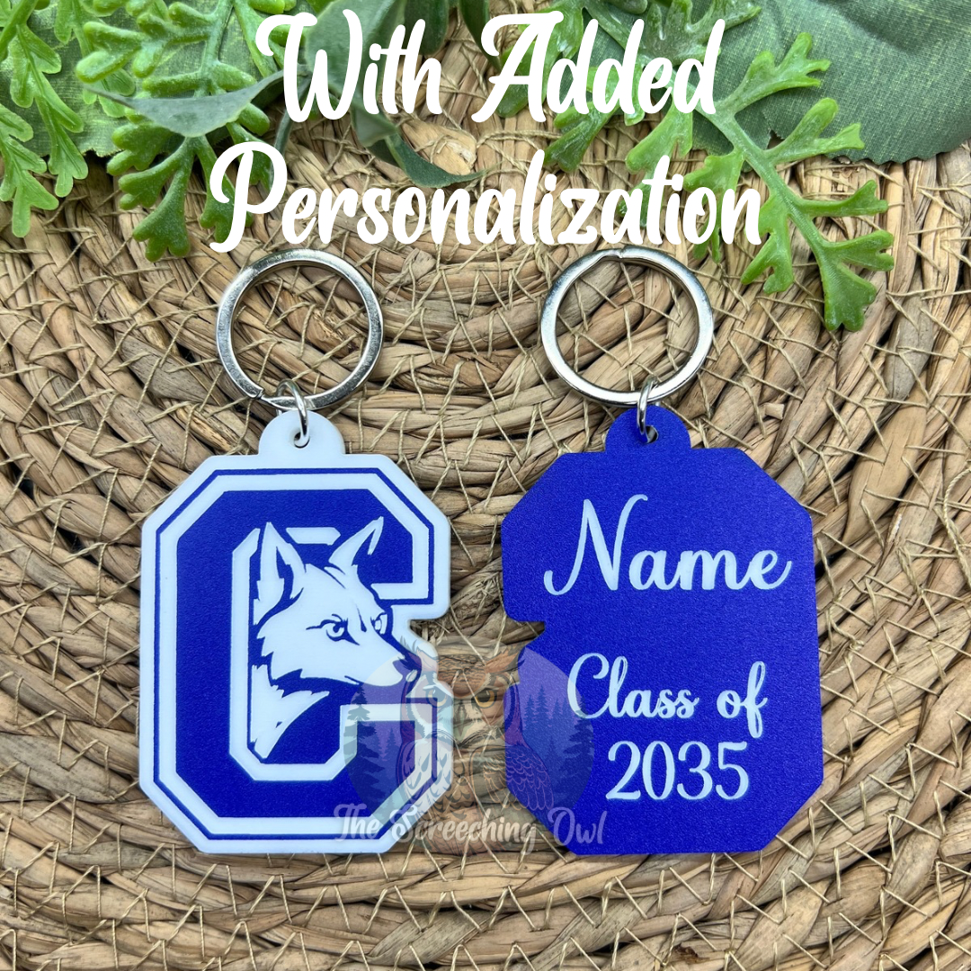 Candor Coyotes Keychain/Backpack Tag