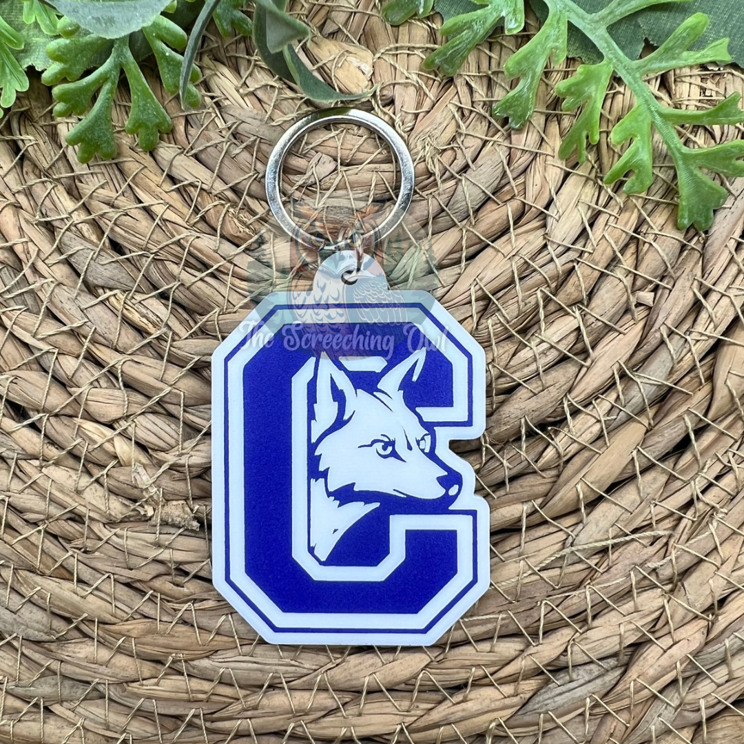 Candor Coyotes Keychain/Backpack Tag