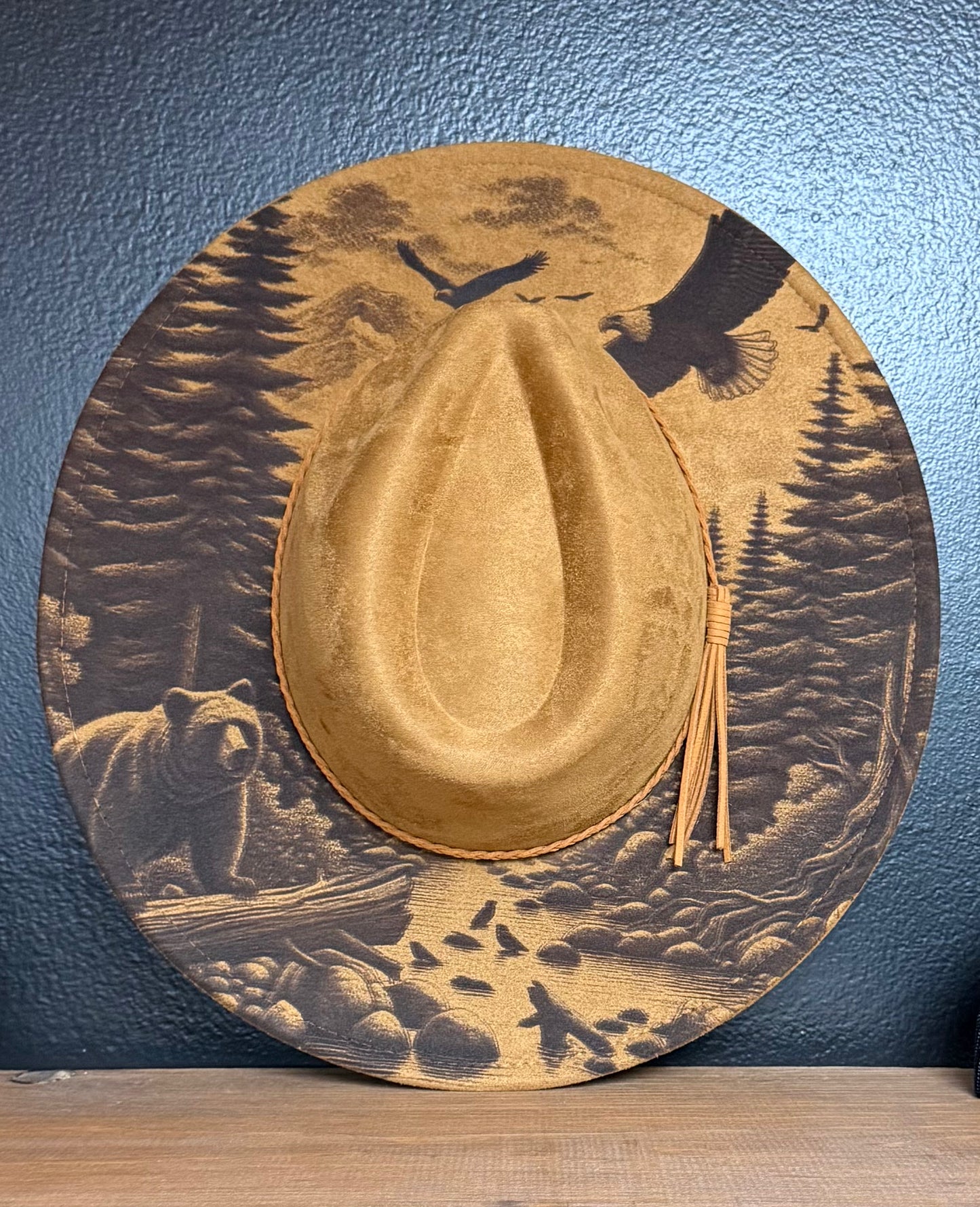 Bear & Eagles Wide Brim Hat
